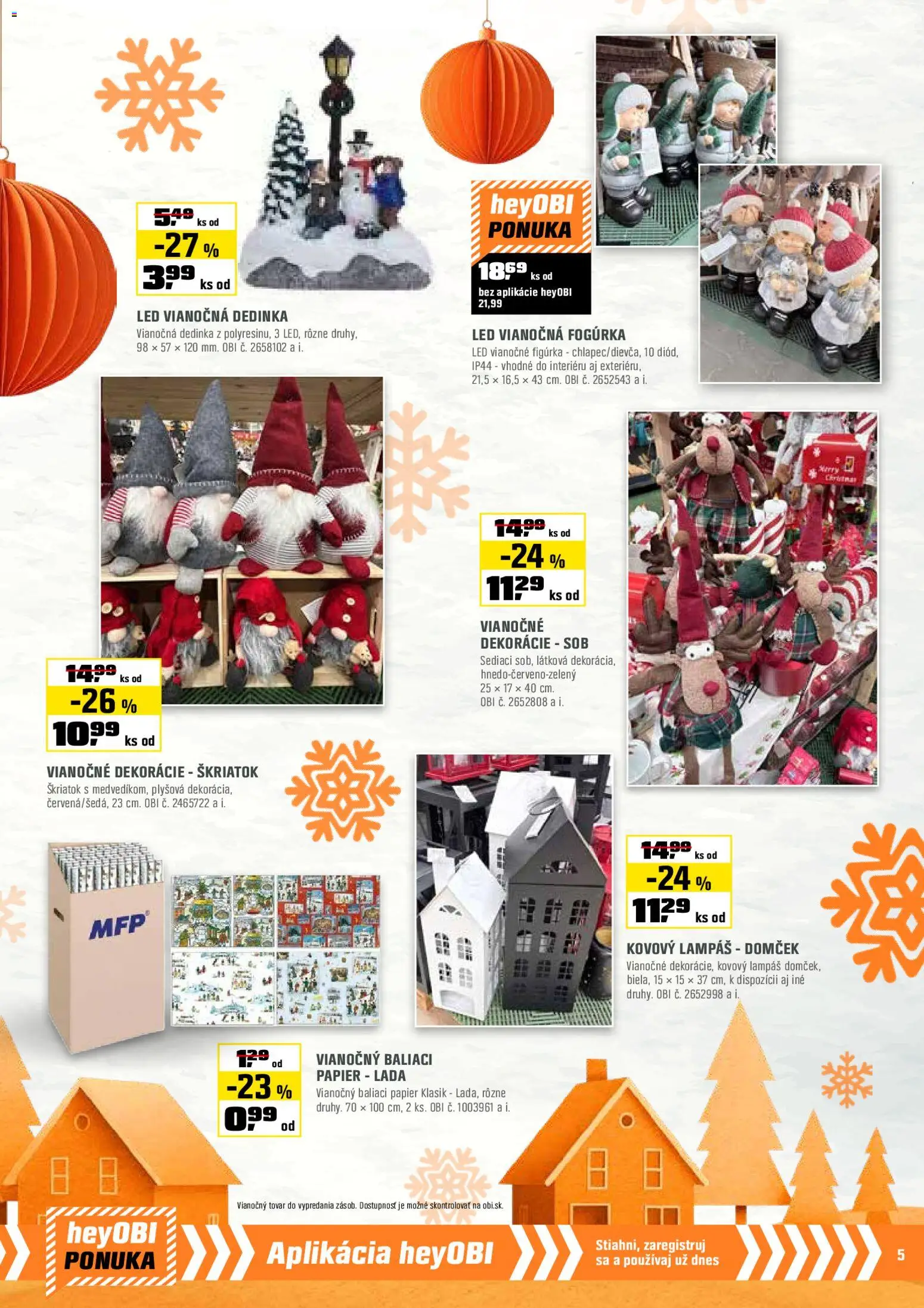 Nové OBI akcie – leták je platný od 01.12.2025 | Strana: 5 | Produkty: Led