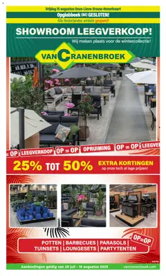 Van Cranenbroek - Folder - Voorbeeld van een folder van Van Cranenbroek, geldig van 28.07.2025