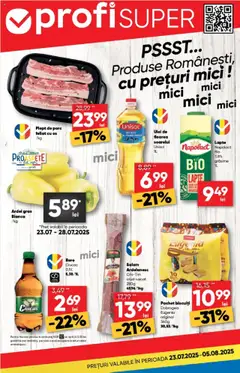Catalog Profi  – previzualizare al pliantului de la Profi valabil de la 23.07.2025