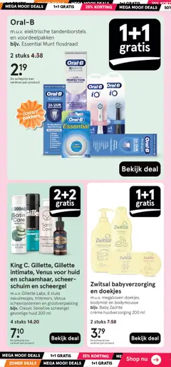  | Pagina: 10 | Producten: Munt, Flosdraad, Shampoo, Zeep