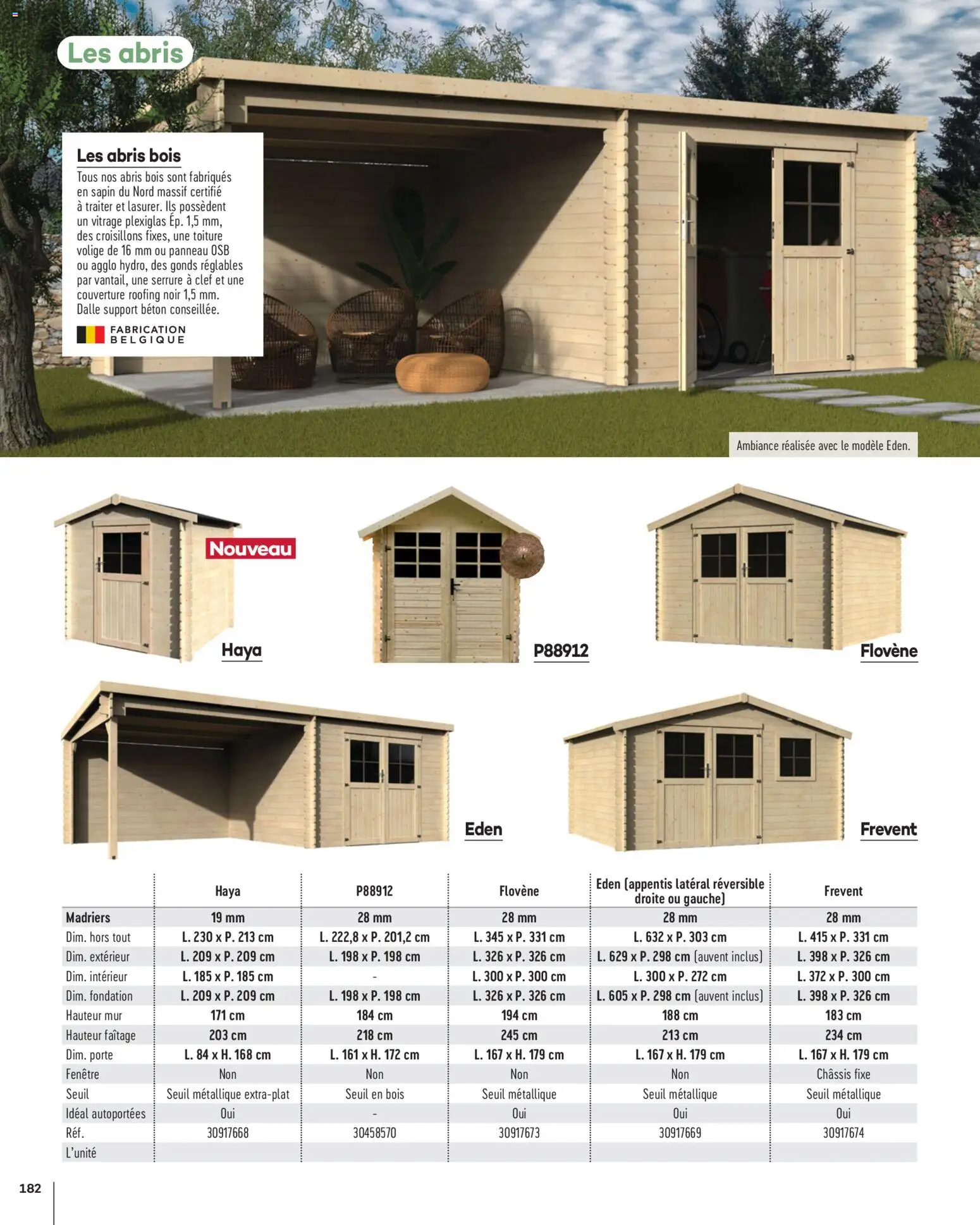 {H1} | Page: 182 | Produits: Porte, Couverture