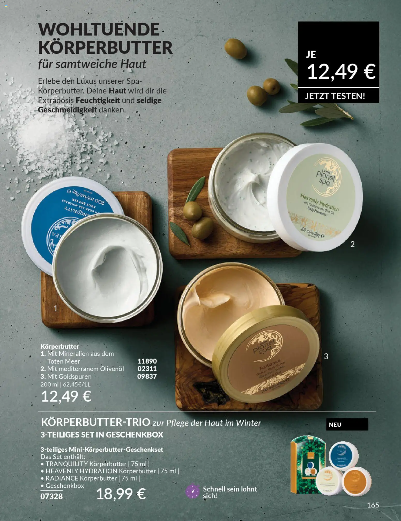 AVON Katalog Januar 2026 – gültig ab 01.01.2026 | Seite: 167 | Produkte: Butter, Olivenol