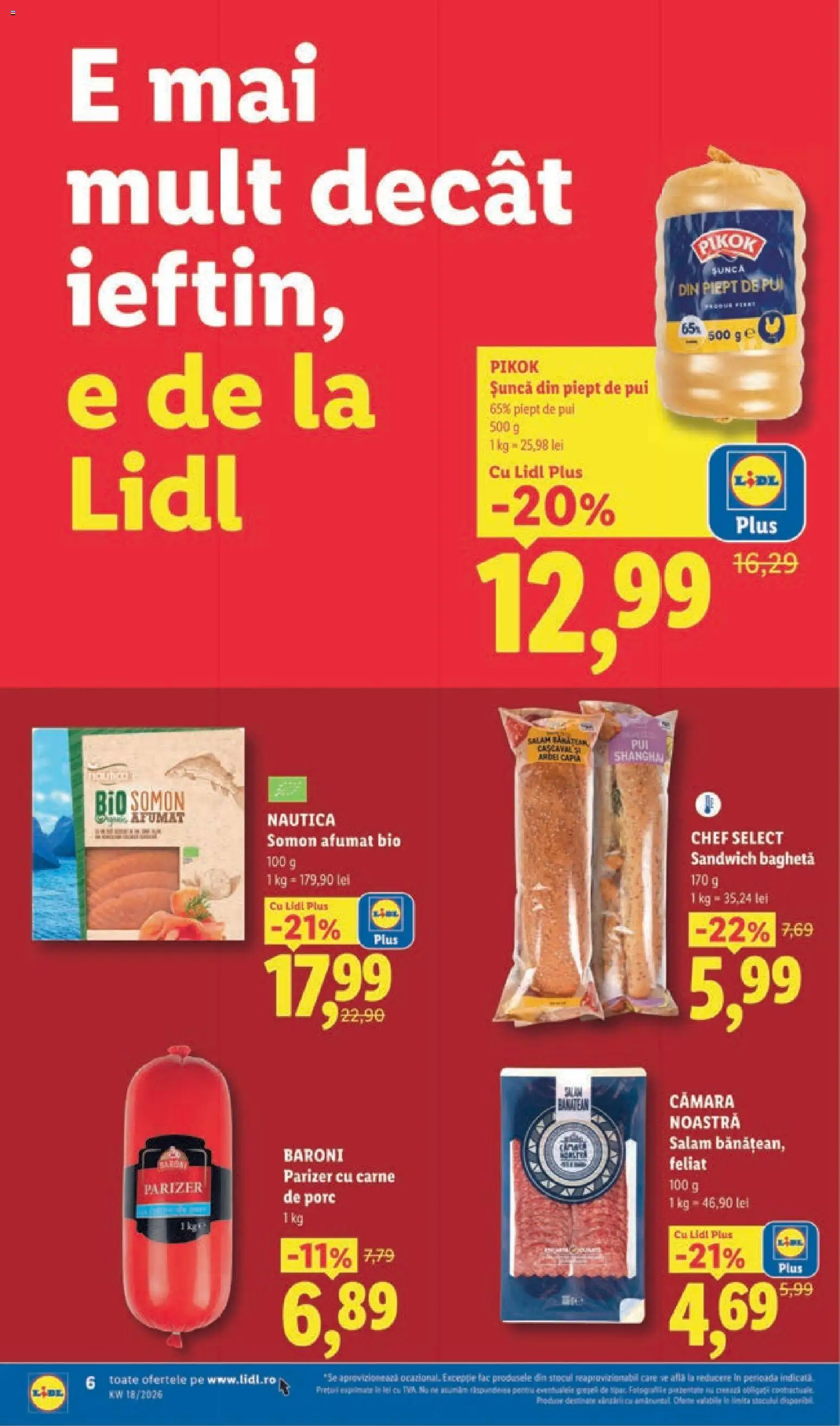 Noul catalog Lidl – valabil de la 27.04.2026 | Pagină: 6 | Produse: Hacıyatmaz Kedi Oyuncağı, Ardei, Konuşturucu Kuş Yemleri, Parizer