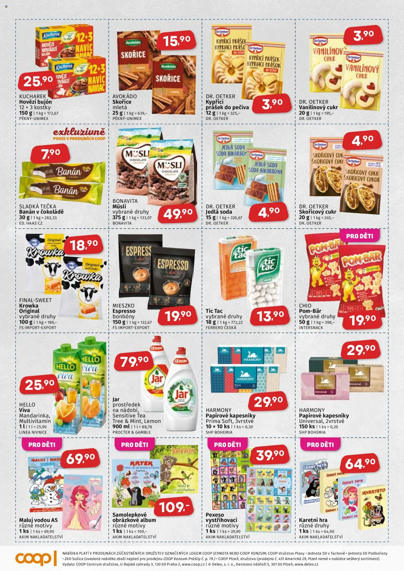 Coop leták - Západočeský region od 22.10.2025 | Strana: 3 | Produkty: Avokádo, Kostky, Müsli, Jedlá soda
