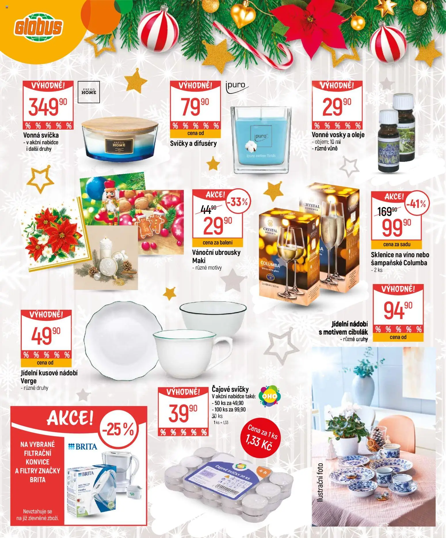 Globus leták - Praha-Štěrboholy  od 26.11.2025 | Strana: 4 | Produkty: Globus, Ubrousky, Vosky, Sklenice na víno