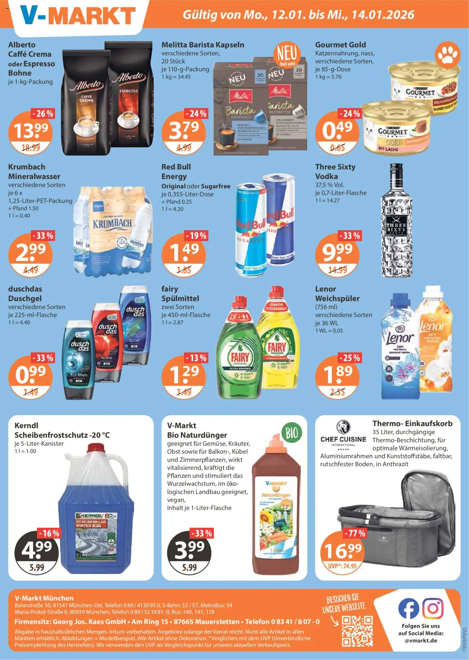 V-Markt - München – gültig ab 08.01.2026 | Seite: 24 | Produkte: Lachs, Duschdas, Obst, Vodka