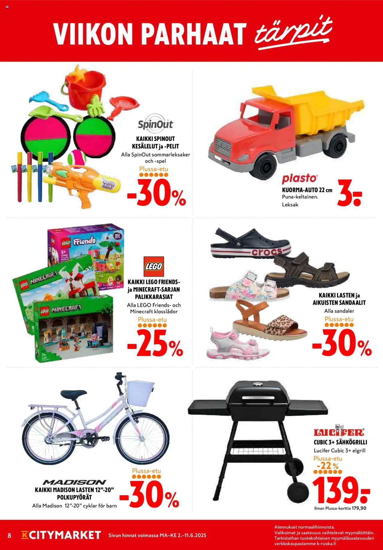  | Sivu: 8 | Tuotteet: Sähkögrilli, Sandaalit