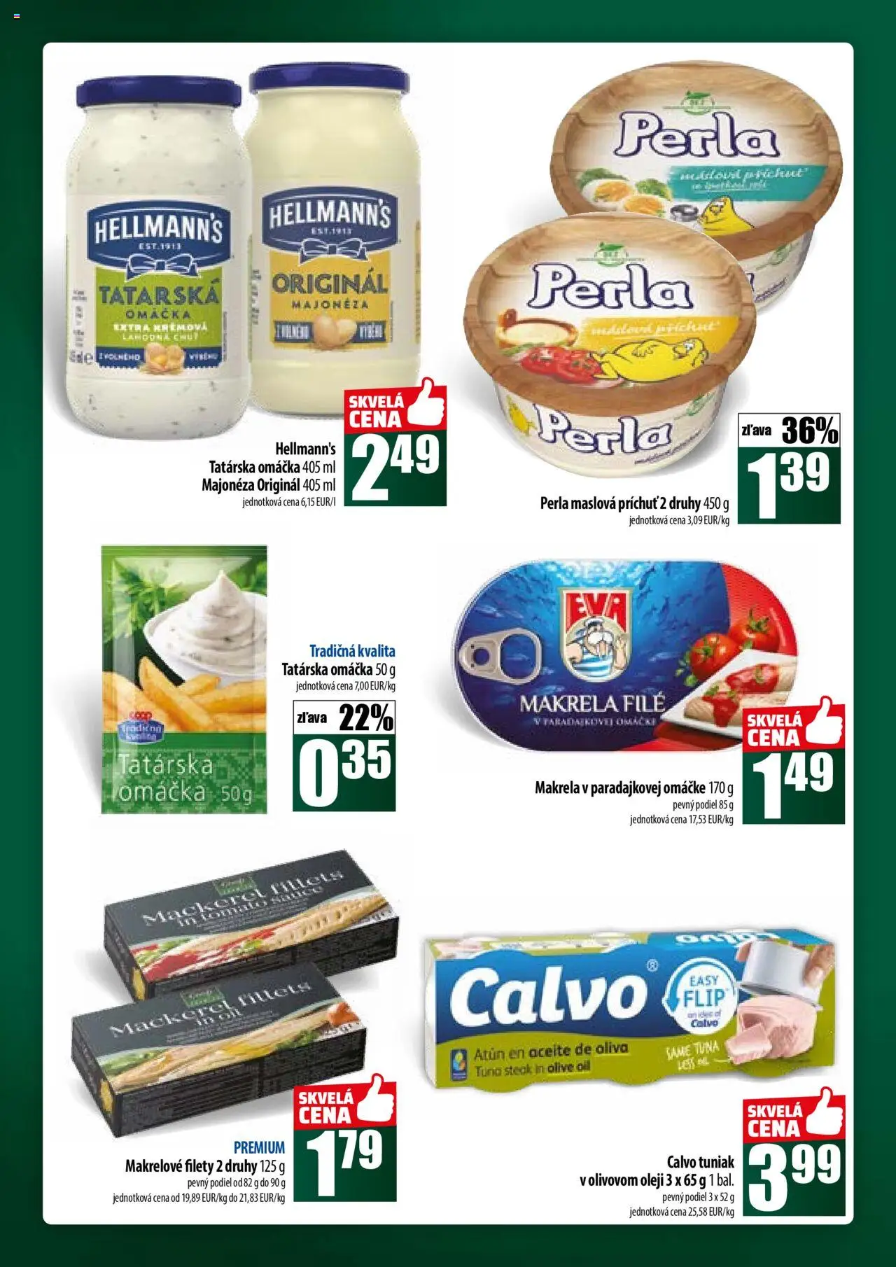 COOP Jednota široká ponuka │ platný od 17.07.2025 | Strana: 32 | Produkty: Tuniak, Tatárska omáčka, Omáčka, Steak