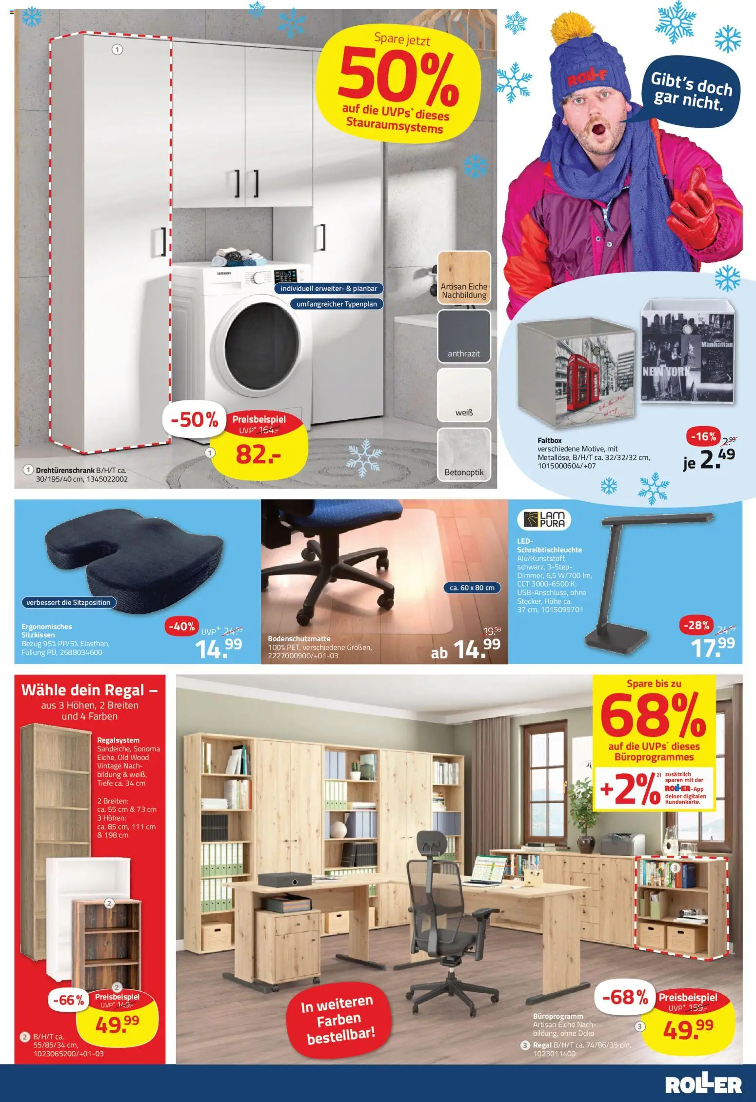 Roller Prospekt 	 – gültig ab 25.01.2026 | Seite: 9 | Produkte: Drehtürenschrank, Regal