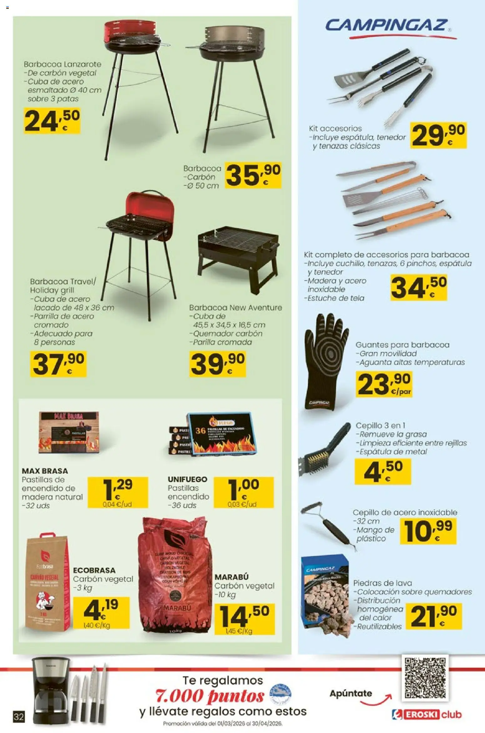 Eroski - Qué oasis │ válido desde el 26.03.2026 | Página: 32 | Productos: Cepillo, Té, Parrilla, Ρούτερ