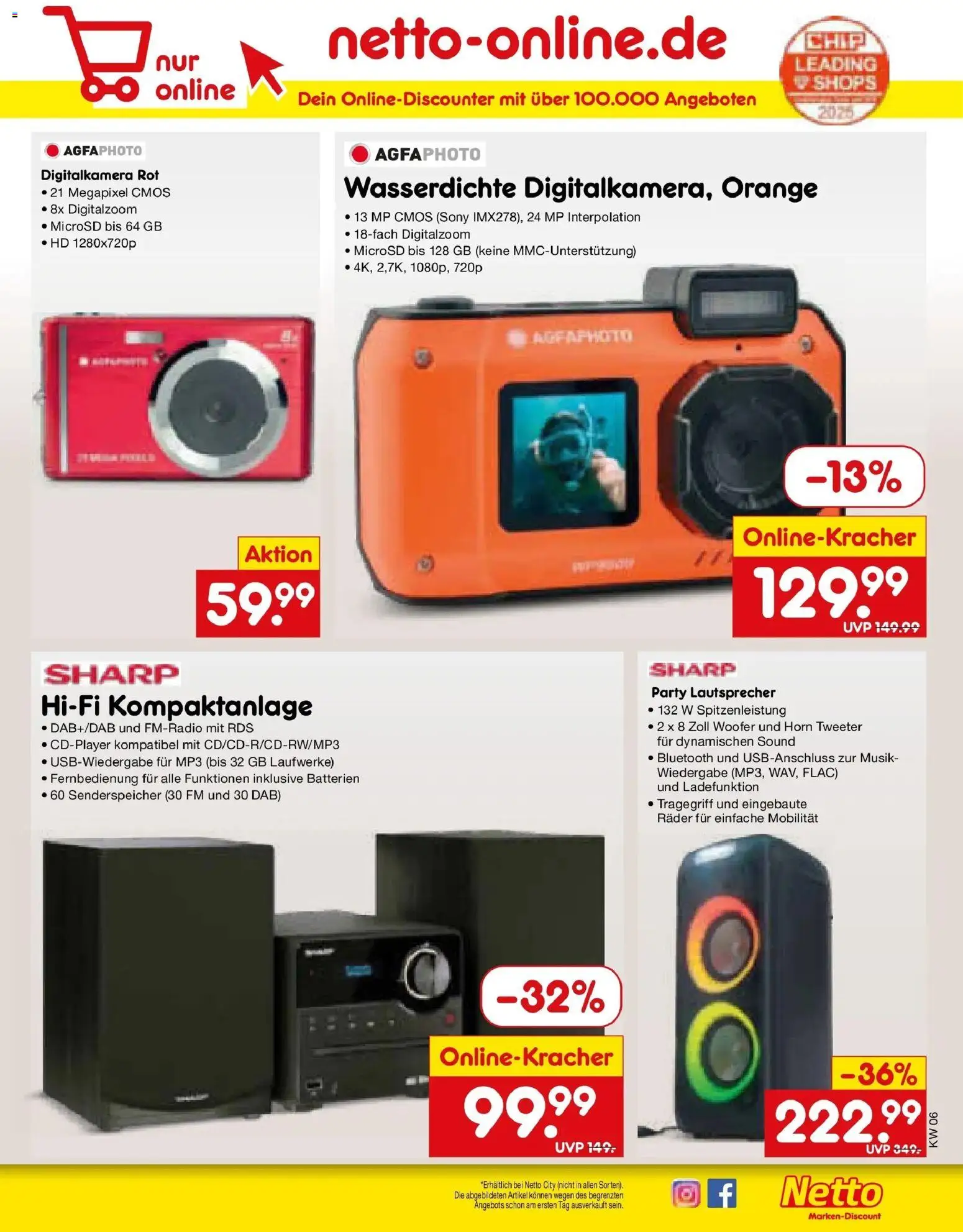 Netto Marken-Discount prospekt Kremmen	 – gültig ab 02.02.2026 | Seite: 31 | Produkte: Hifi, Batterien, Digitalkamera, MP3