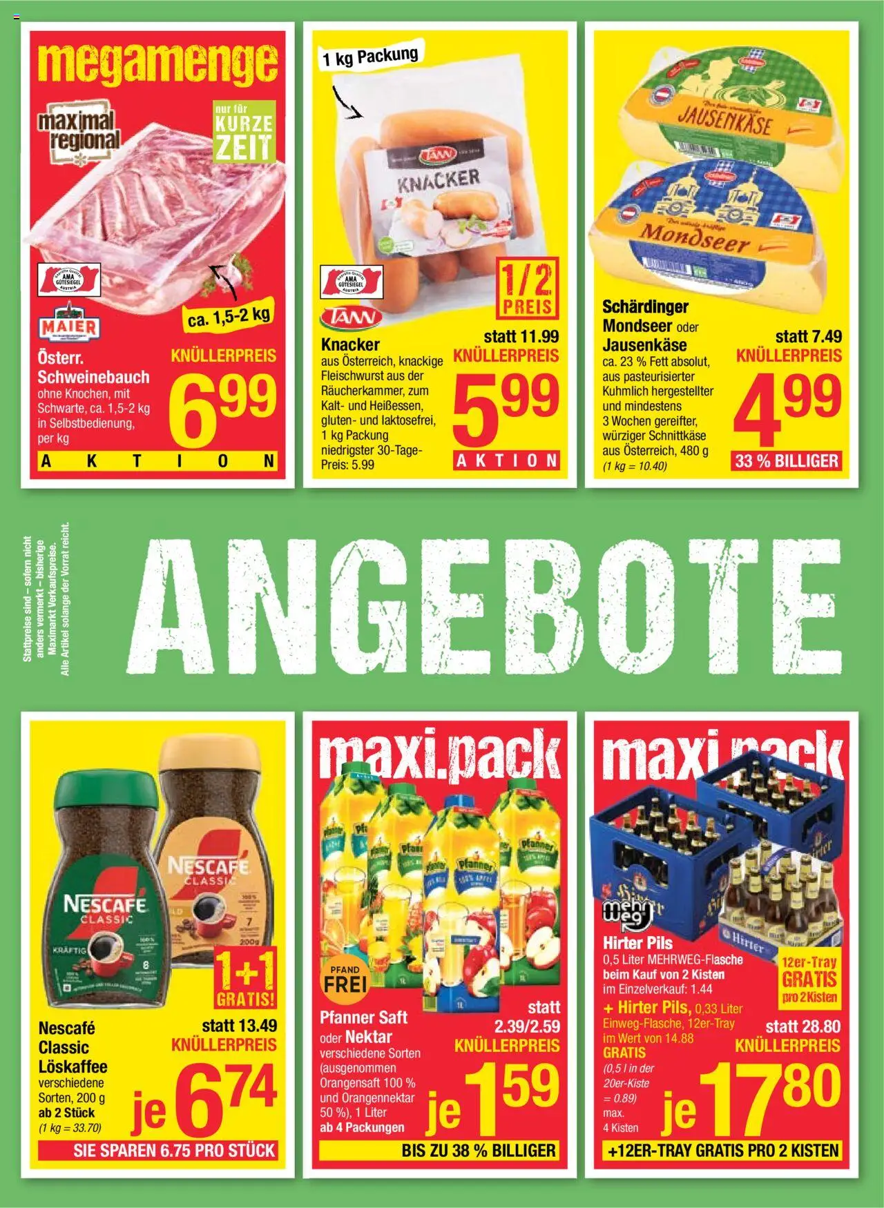 Maximarkt Flugblatt gültig ab 15.09.2025 | Seite: 2 | Produkte: Saft