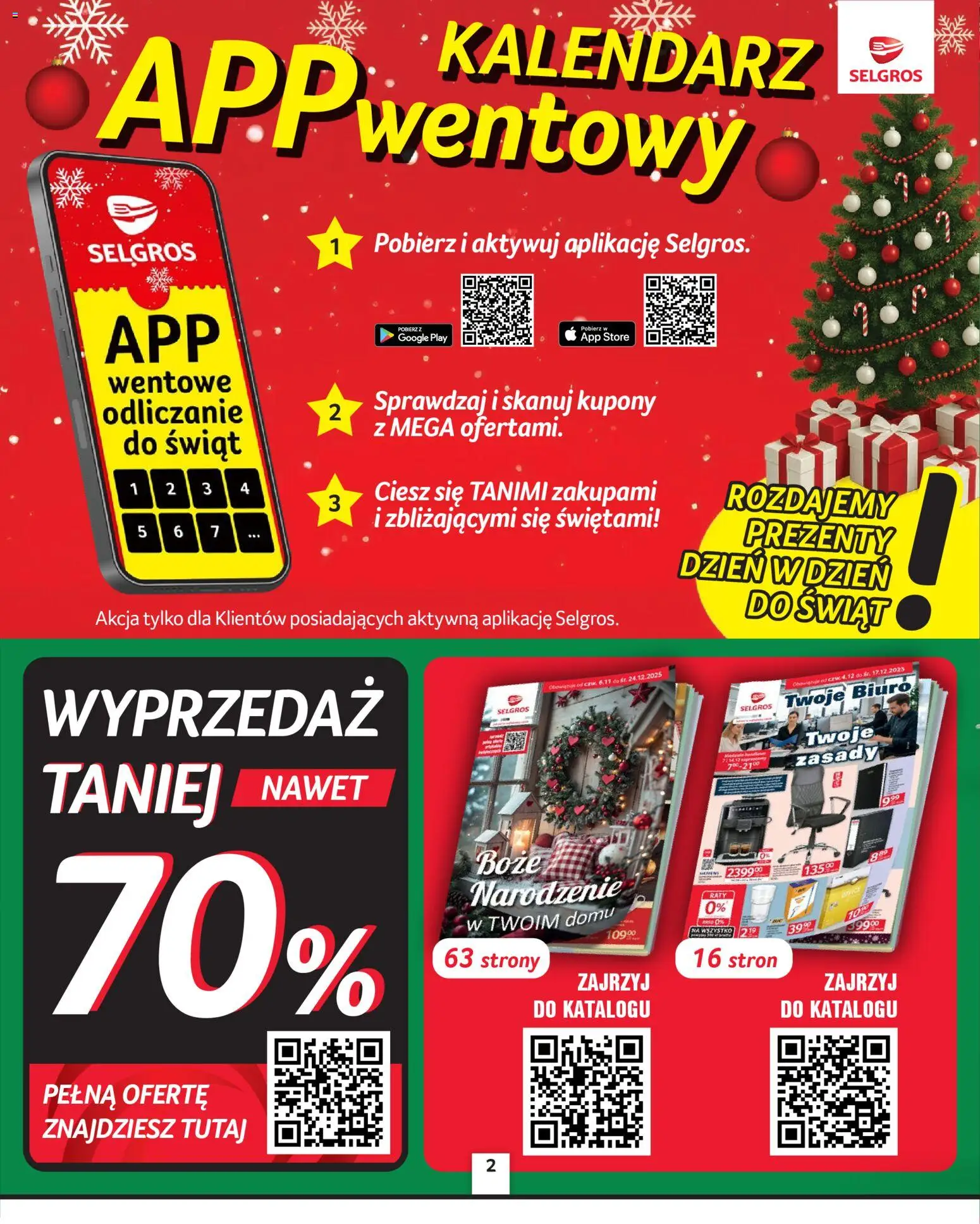 Selgros cash&carry Gazetka - Oferta przemysłowa od 04.12.2025 | Strona: 2 | Produkty: Kalendarz
