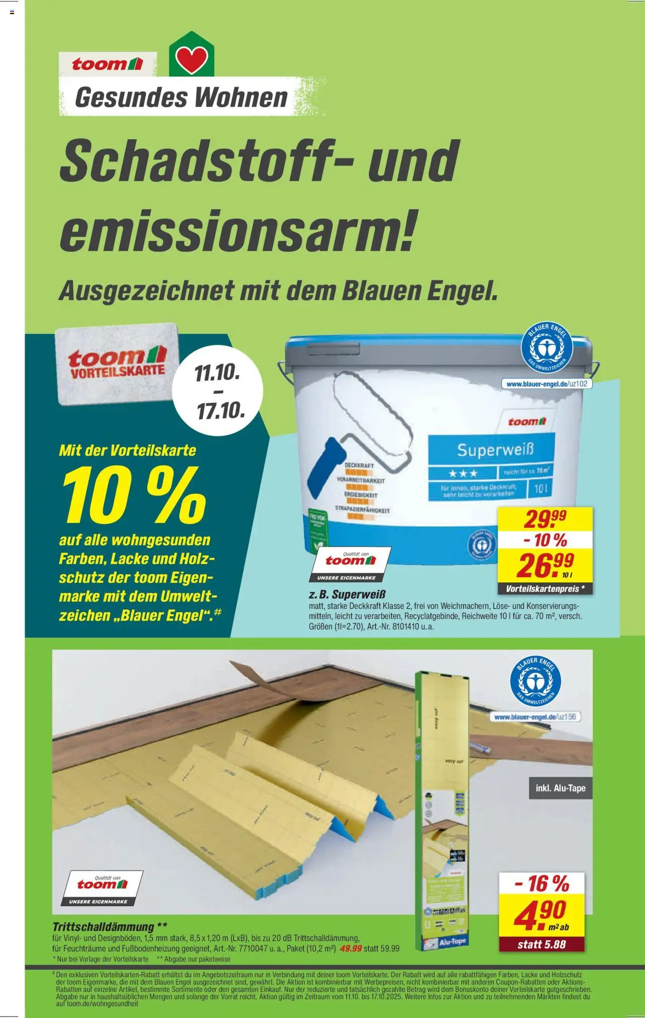 Toom Baumarkt Prospekt 	 – gültig ab 11.10.2025 | Seite: 6