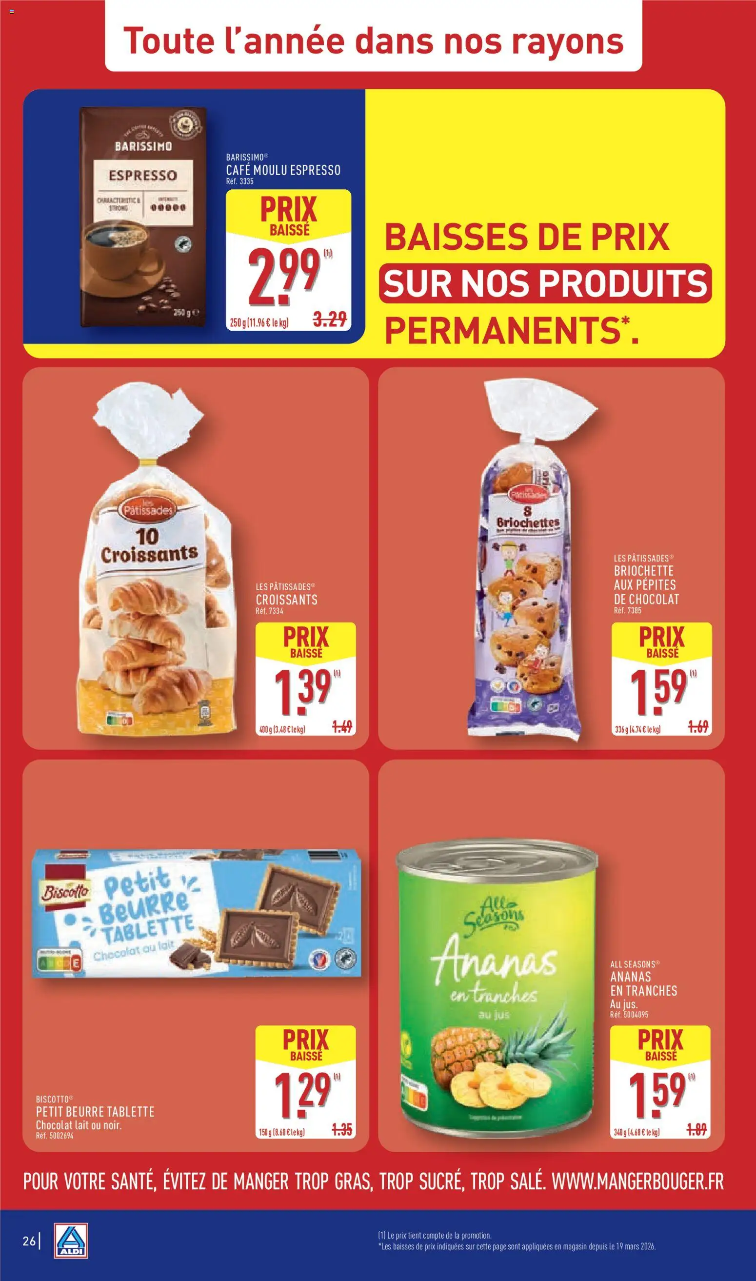 {H1} | Page: 30 | Produits: Café moulu, Beurre, Café, Chocolat