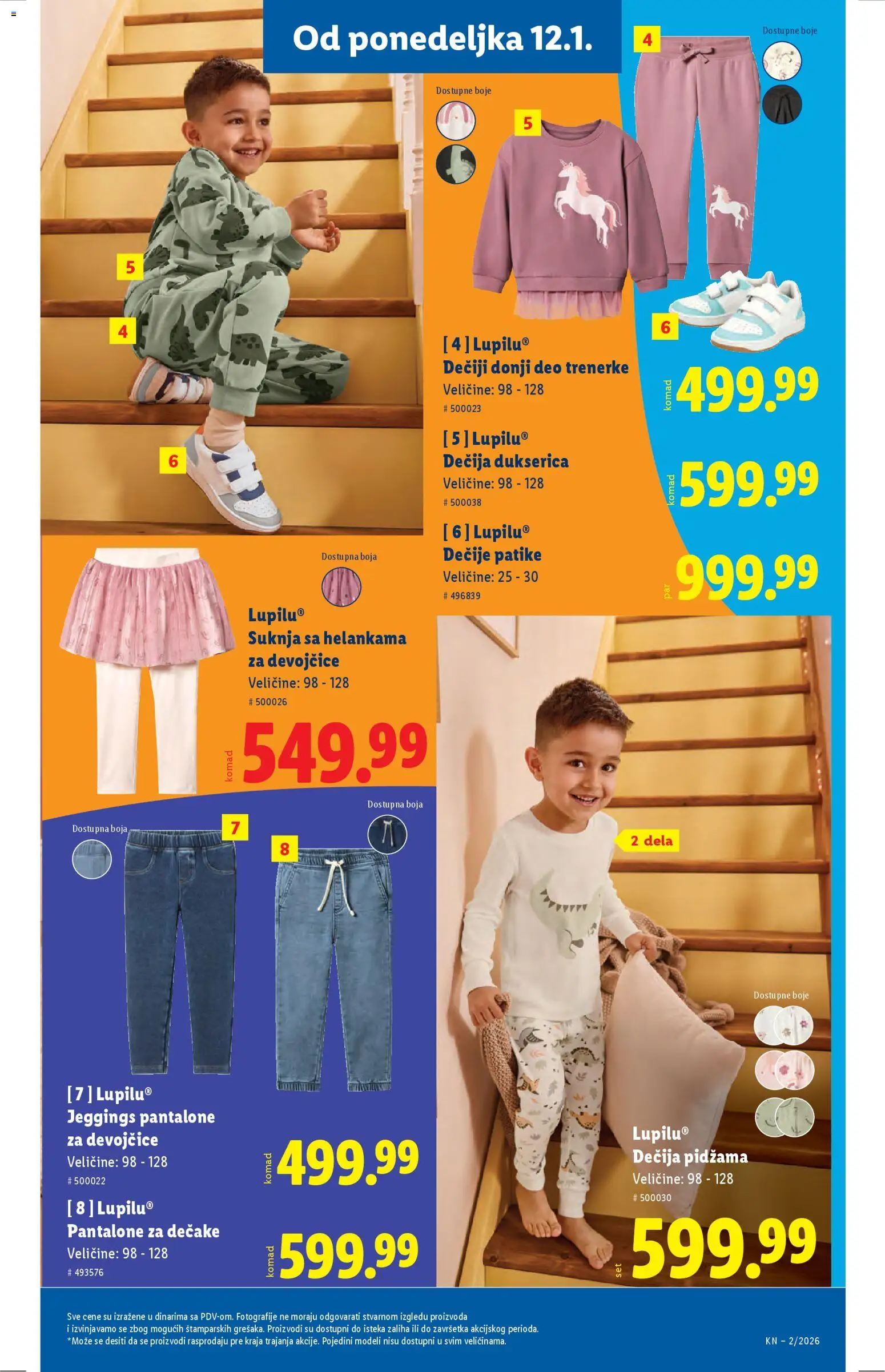 Lidl katalog - važi od 08.01.2026 | Strana: 79 | Proizvode: Suknja, Pantalone, Pidžama, Patike