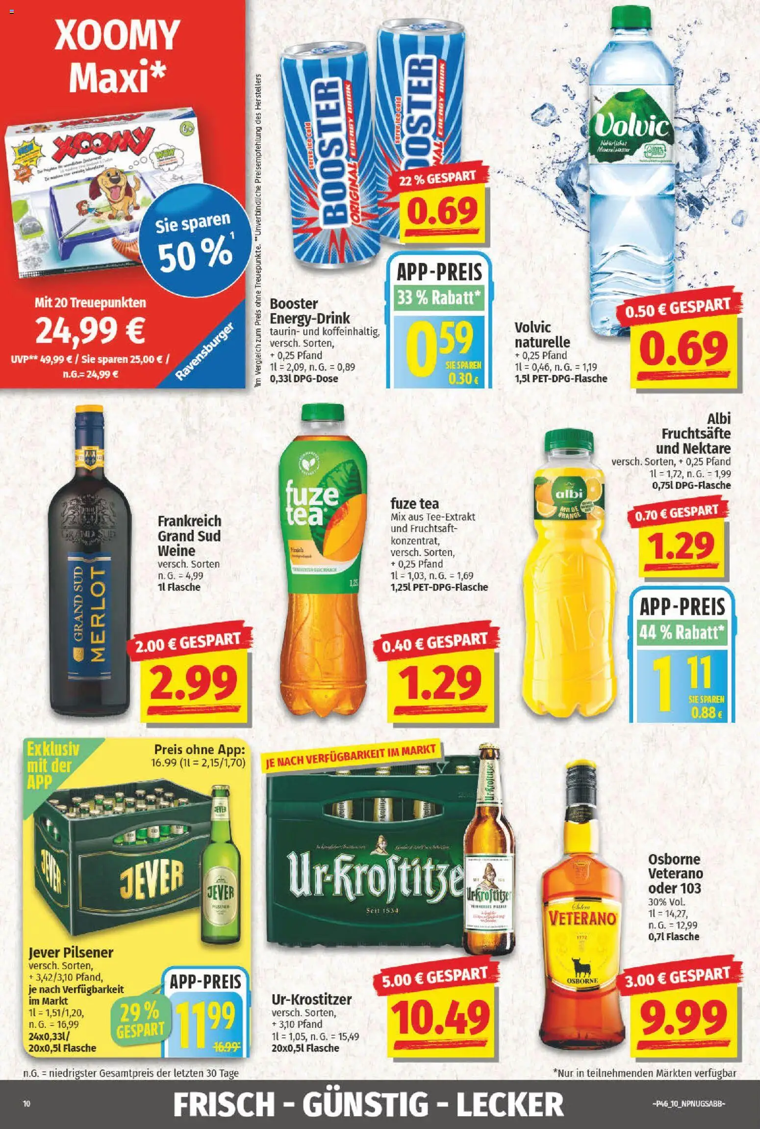 NP Discount Prospekt 	 – gültig ab 10.11.2025 | Seite: 10 | Produkte: Energy, Merlot, Jever, Fruchtsaft