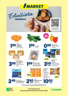 S-market-mainoslehti voimassa 22.10.2025 alkaen
