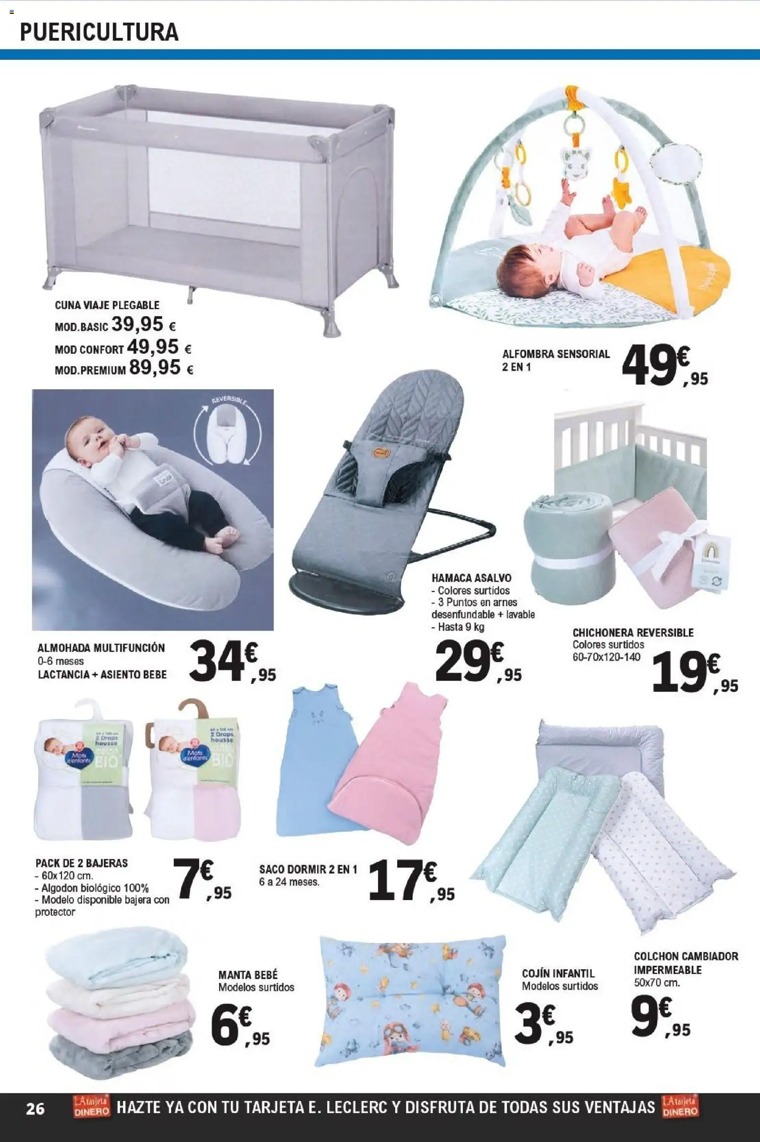 E.Leclerc folleto Super ofertas │ válido desde el 01.04.2026 | Página: 26 | Productos: Colchon, Manta, Cojín, Alfombra