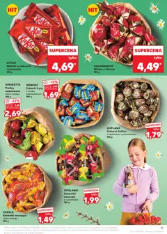 Pogląd oferty "Kaufland gazetka" - ważna od 01.04.2026 | Strona: 15 | Produkty: Galaretki, Cukierki toffino, Wafelki, Cukierki