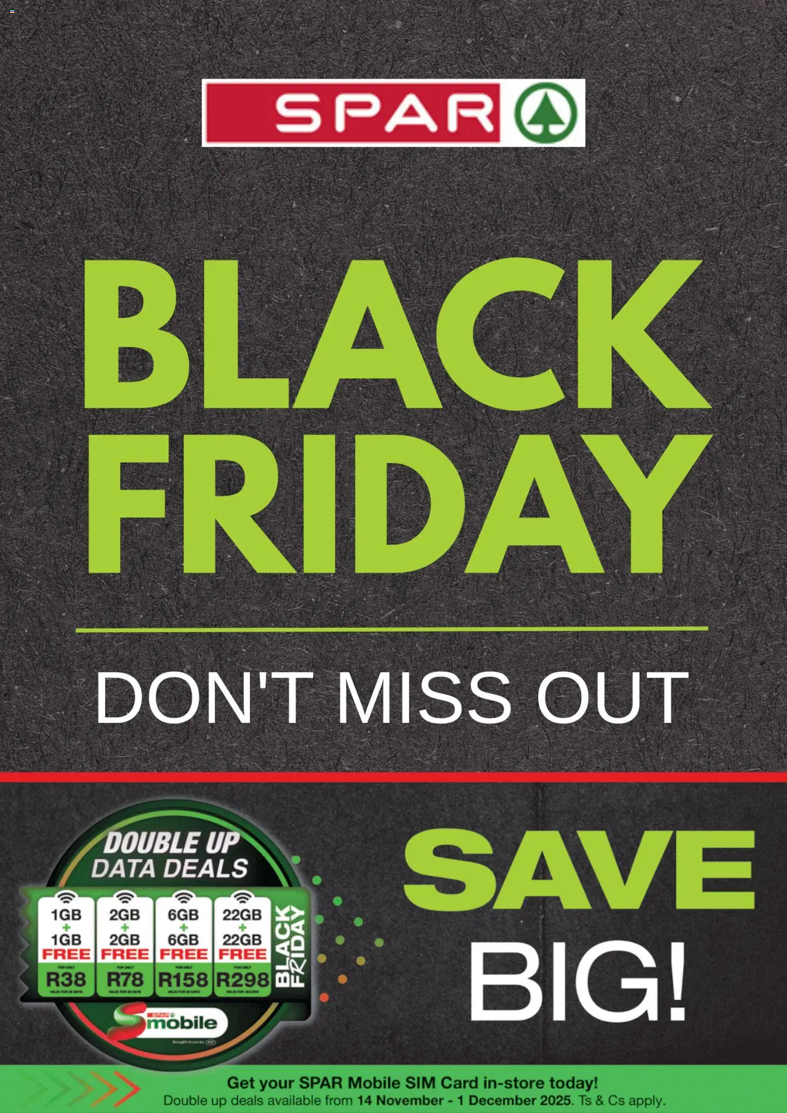 New Spar catalogue – valid from 25.11.2025 | Page: 1 | Products: Data, Sim