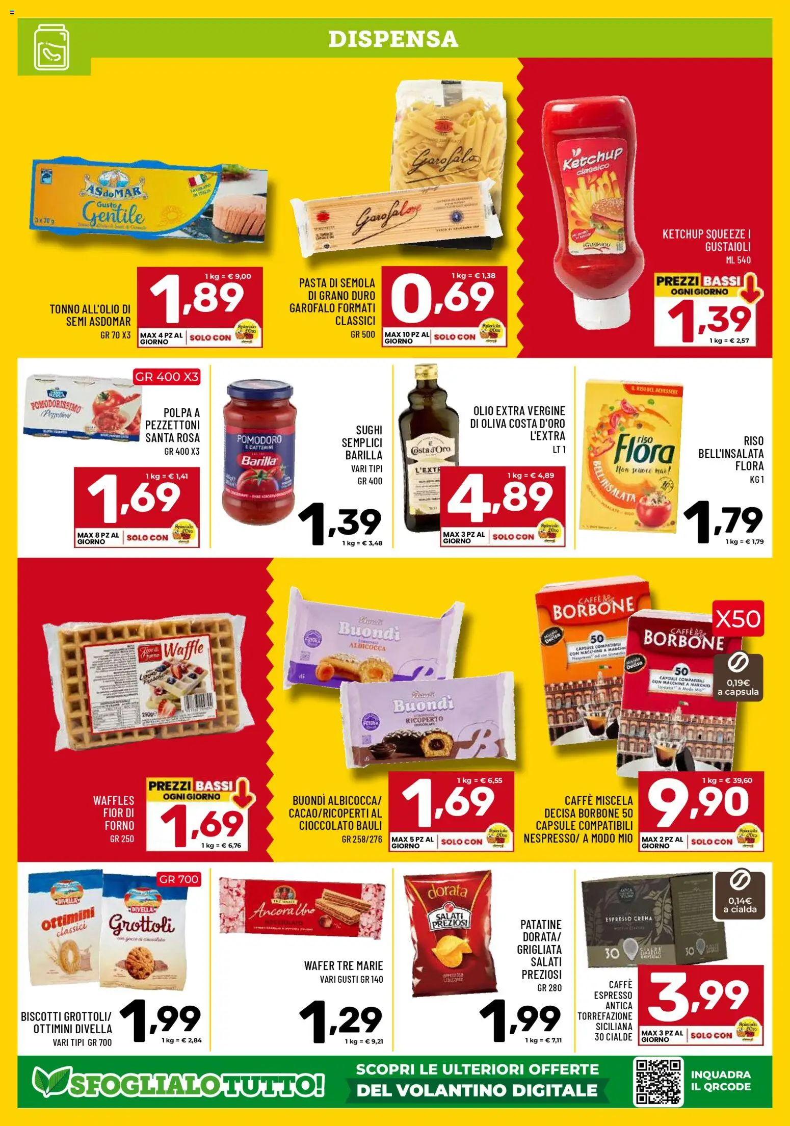 Volantino Il Centesimo del 28.04.2026 | Pagina: 8 | Prodotti: Caffè, Cioccolato, Riso, Olio extra vergine