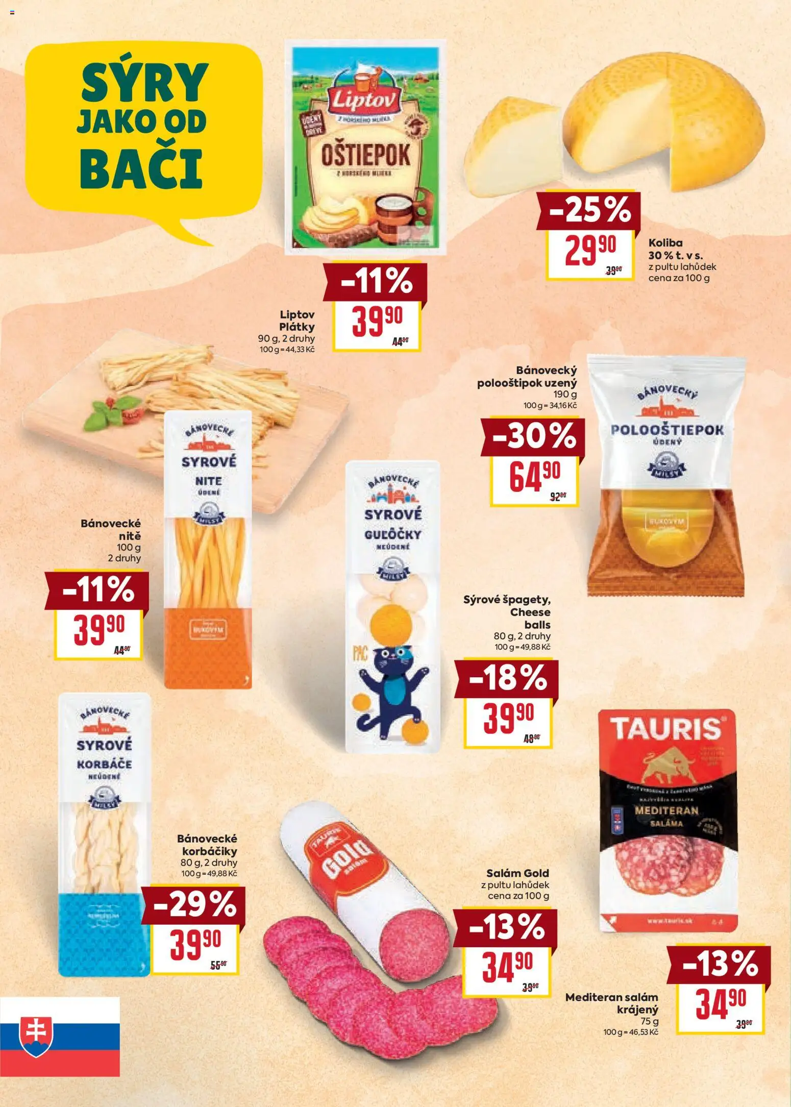 Billa leták - Chutě světa od 21.01.2026 | Strana: 28 | Produkty: Salám, Sýry, Polooštiěpok