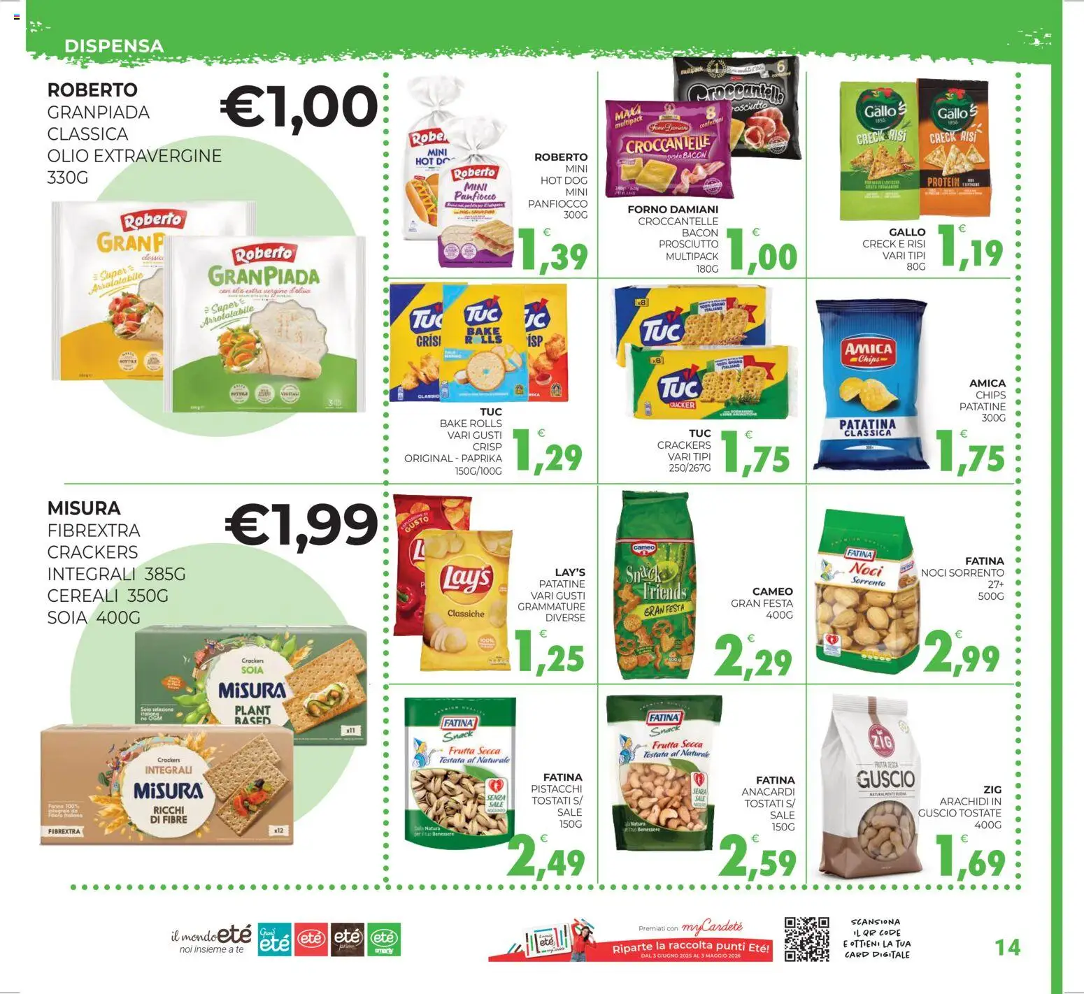 Volantino Eté del 27.12.2025 | Pagina: 14 | Prodotti: Olio, Noci, Pistacchi, Forno