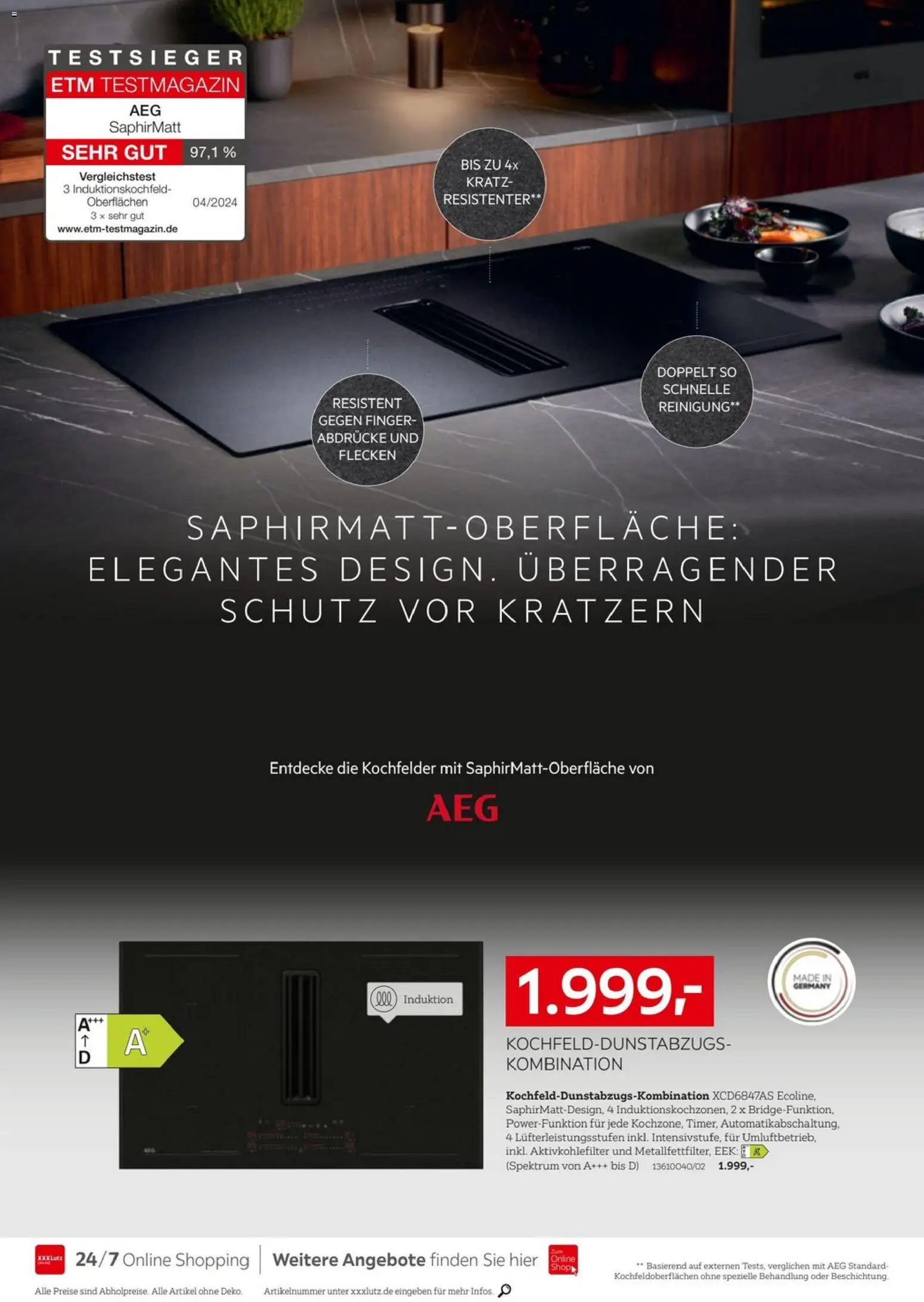 XXXLutz AEG zum Bestpreis – gültig ab 18.04.2025 | Seite: 12 | Produkte: AEG