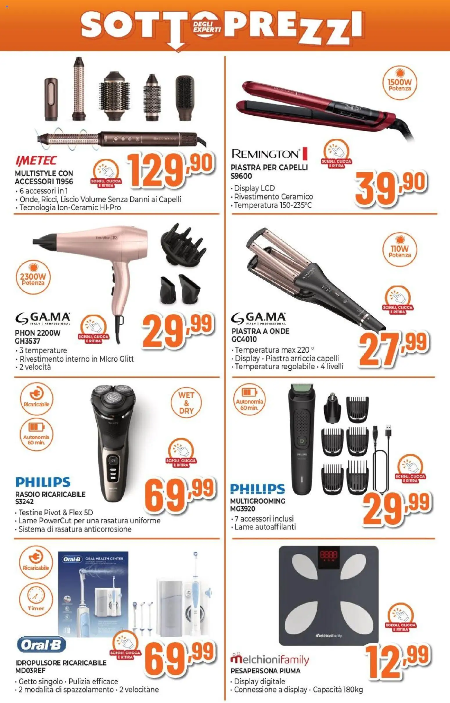 Volantino Expert del 26.02.2026 | Pagina: 11 | Prodotti: Rasoio, Piastra per capelli