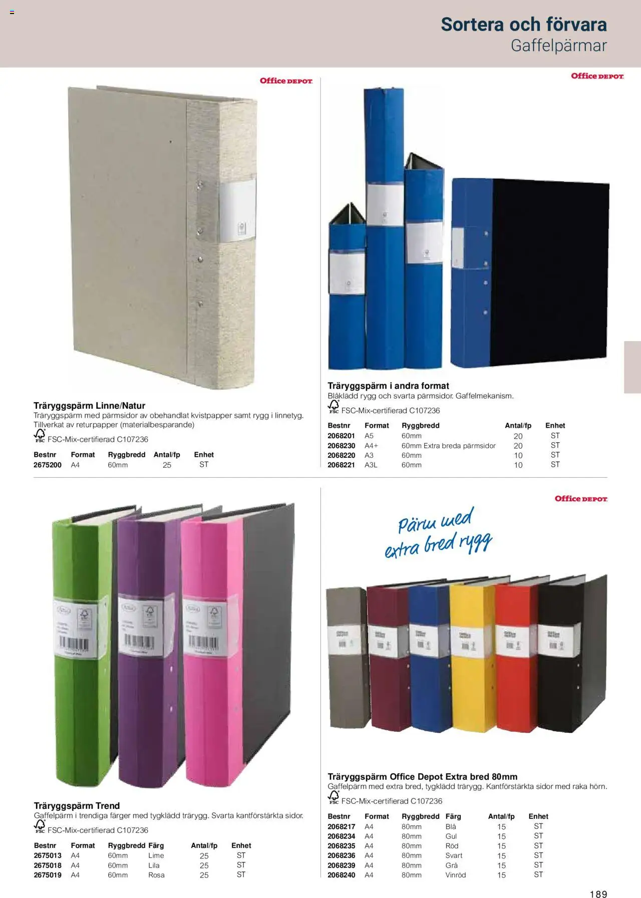 Office Depot reklamblad aktuell från 15.02.2024 | Sida: 191 | Produkter: Pärm, Lime