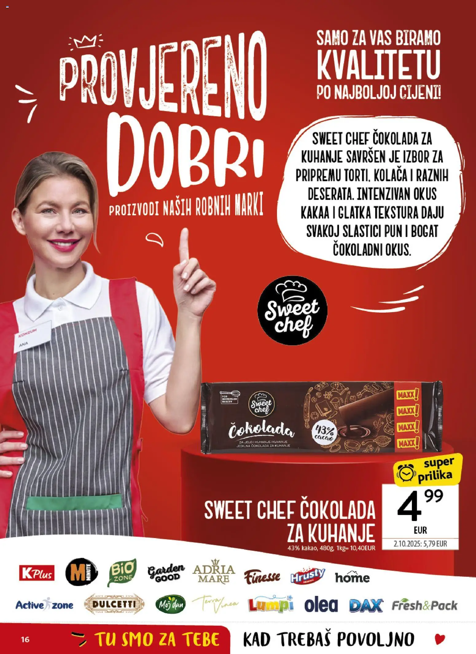 Konzum katalog | vrijedi od 18.03.2026 | Stranica: 16 | Proizvodi: Čokolada