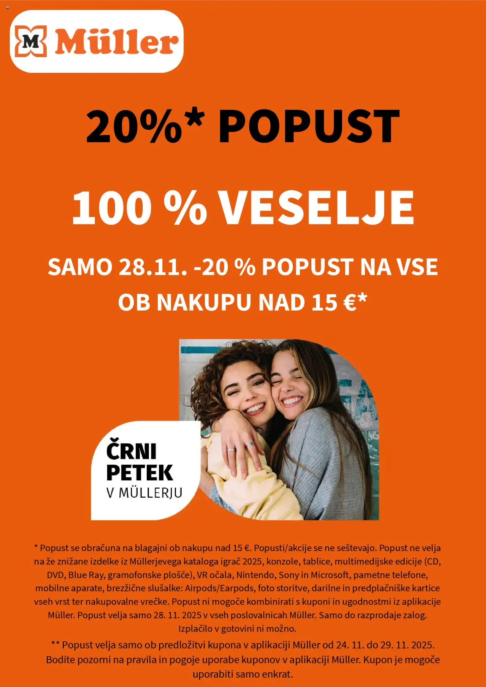 Novi Müller katalog ponudbe – veljaven od 24.11.2025 | Stran: 1 | Izdelki: Slusalke