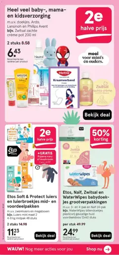 Etos - Folder - Voorbeeld van een folder van Etos, geldig van 09.02.2026 | Pagina: 50 | Producten: Pyjama, Pot, Kan, Crème