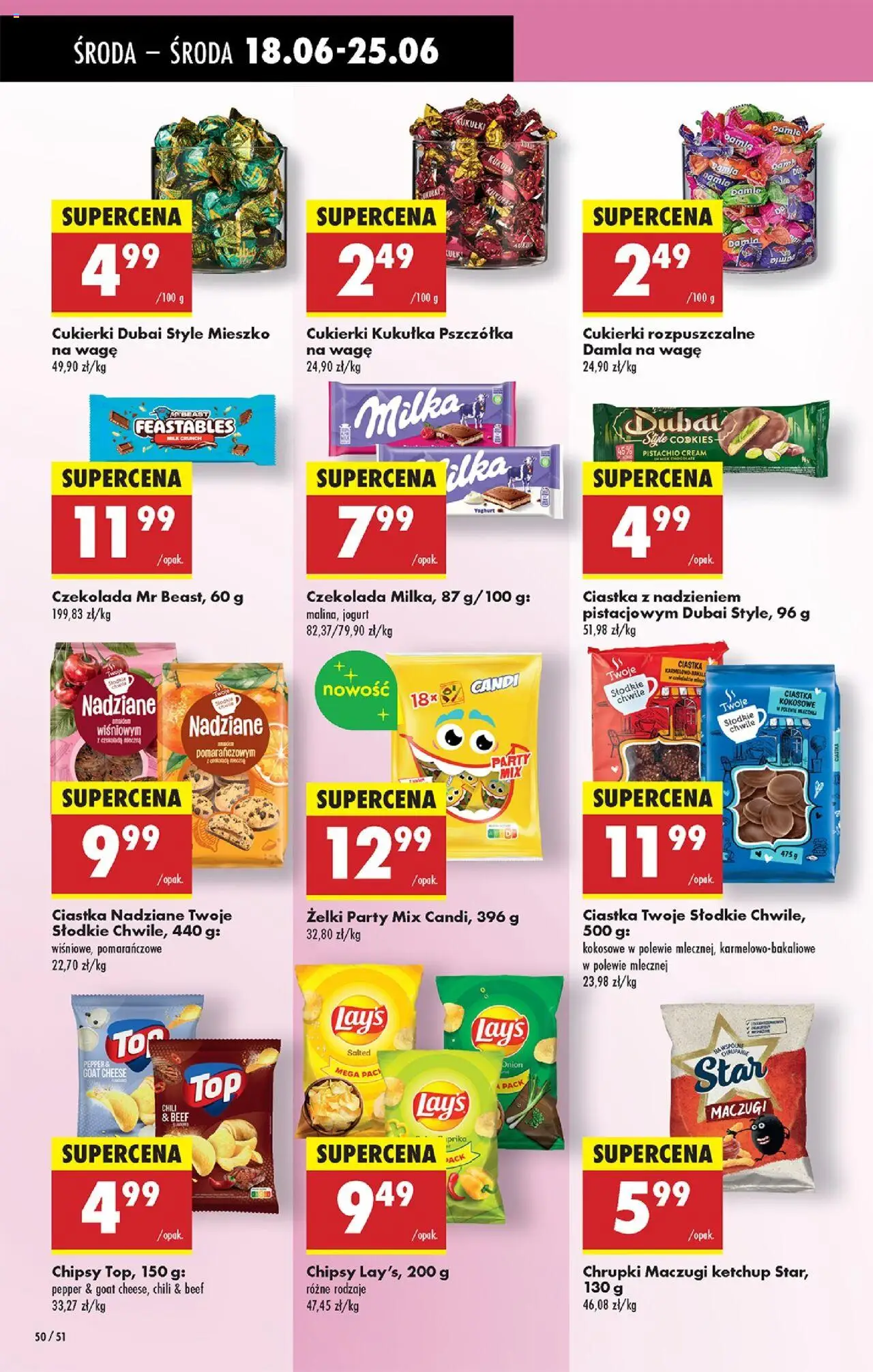 Biedronka gazetka - Oferta W tym tygodniu od 18.06.2025 | Strona: 54 | Produkty: Top, Ketchup, Czekolada, Ciastka