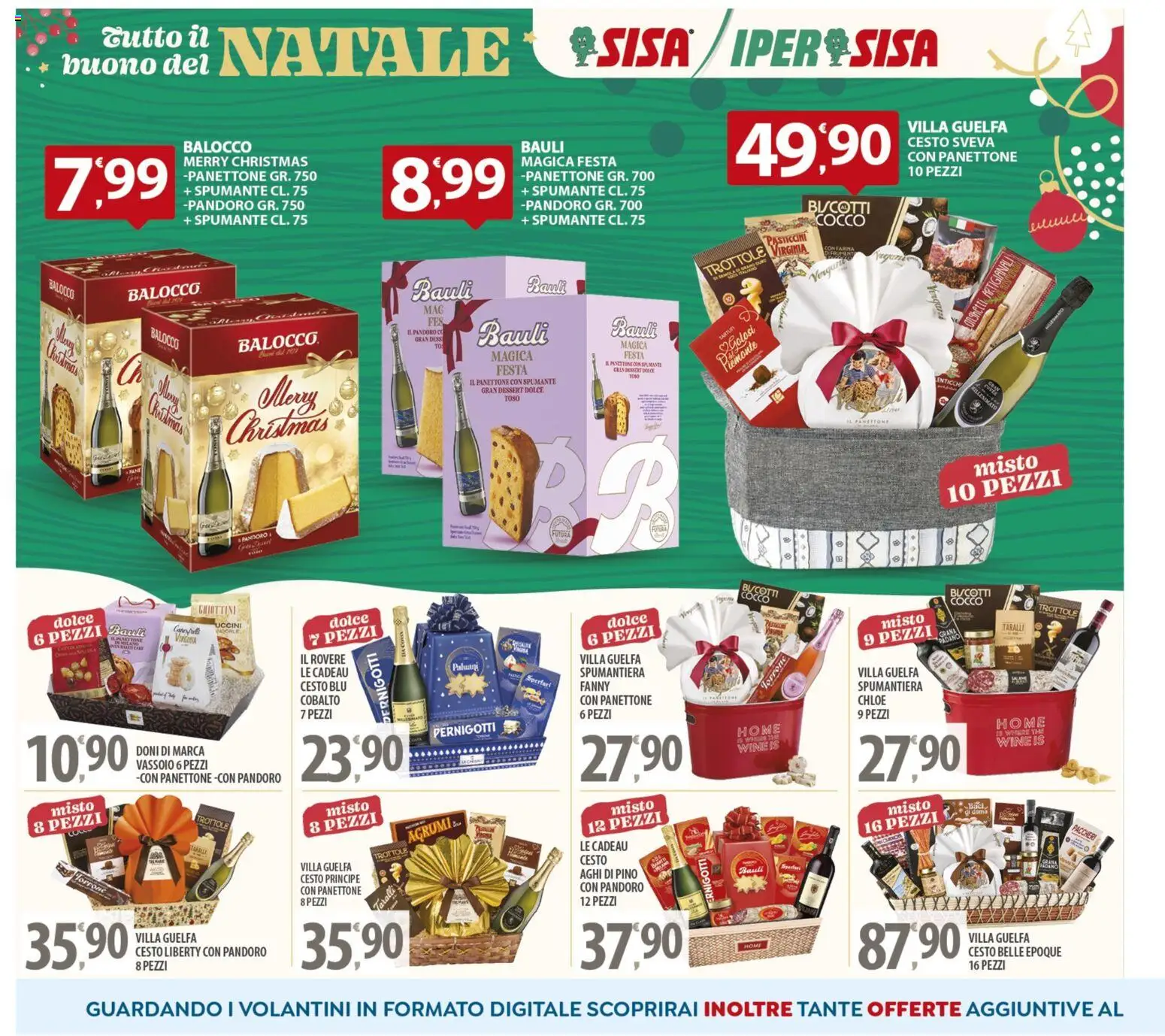 Volantino SISA del 16.12.2025 | Pagina: 2 | Prodotti: Panettone, The, Spumante, Cocco