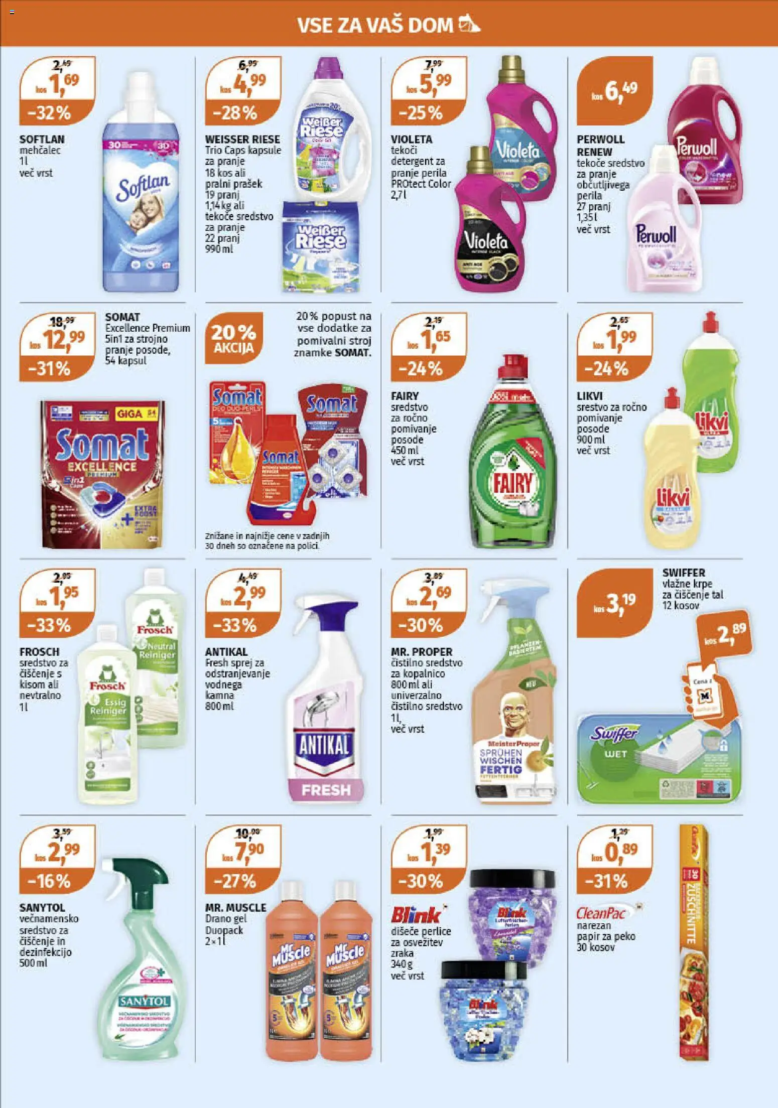 Novi Müller katalog ponudbe – veljaven od 27.10.2025 | Stran: 9 | Izdelki: Prašek, Mehčalec, Pralni prašek, Detergent