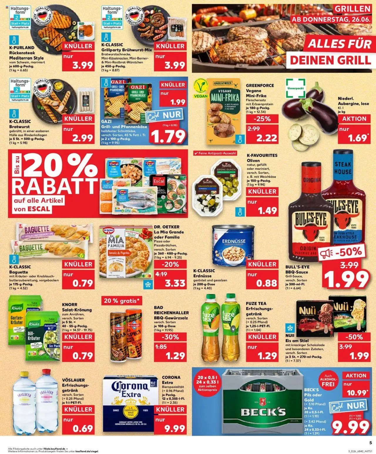 Kaufland prospekt Delmenhorst	 - gültig ab dem 25.06.2025 | Seite: 5 | Produkte: Hülle, Knorr, Himbeere, Steak