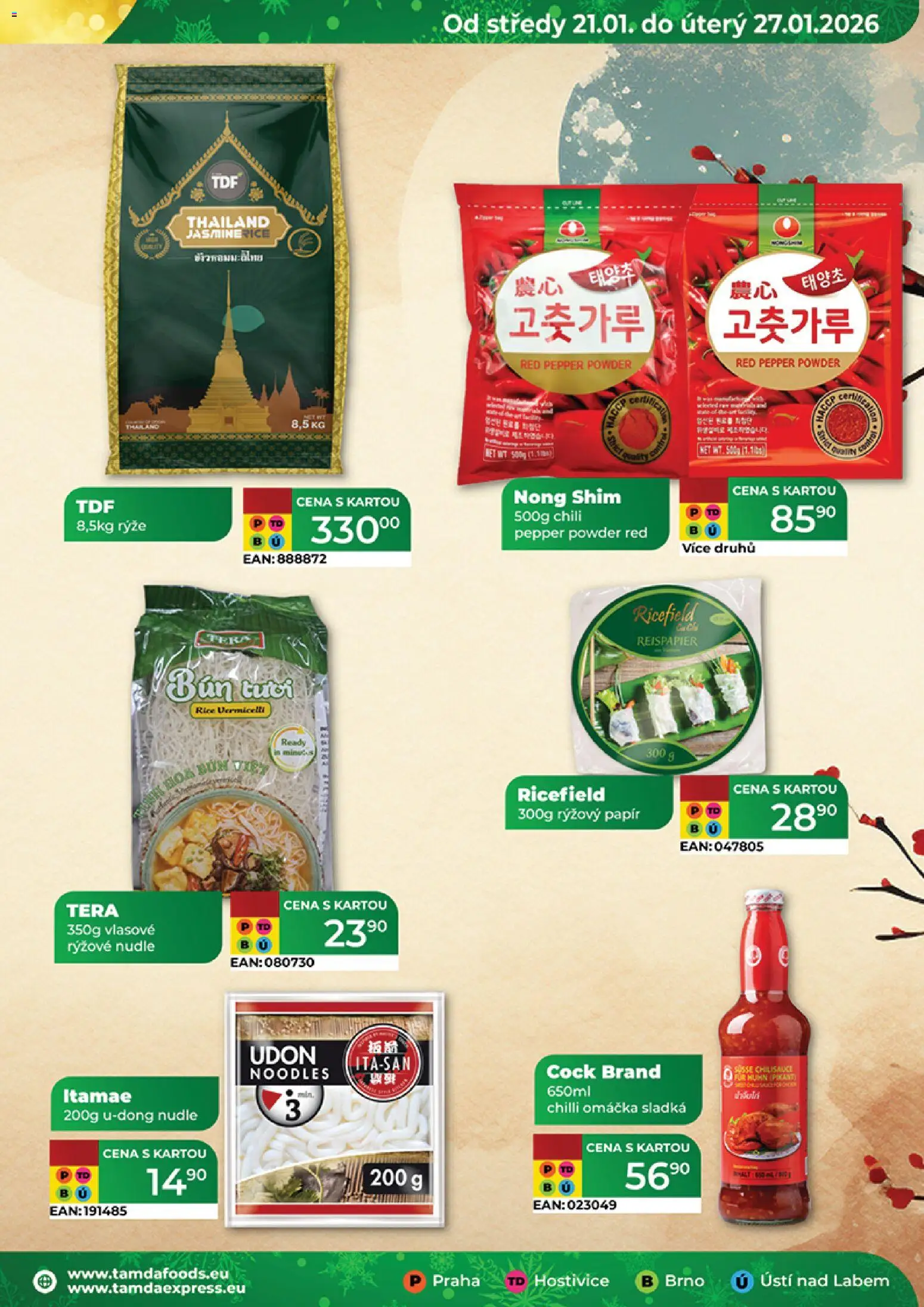 Tamda Foods leták od 21.01.2026 | Strana: 29 | Produkty: Rýžový papír, Rýže, Rýžové nudle, Nudle