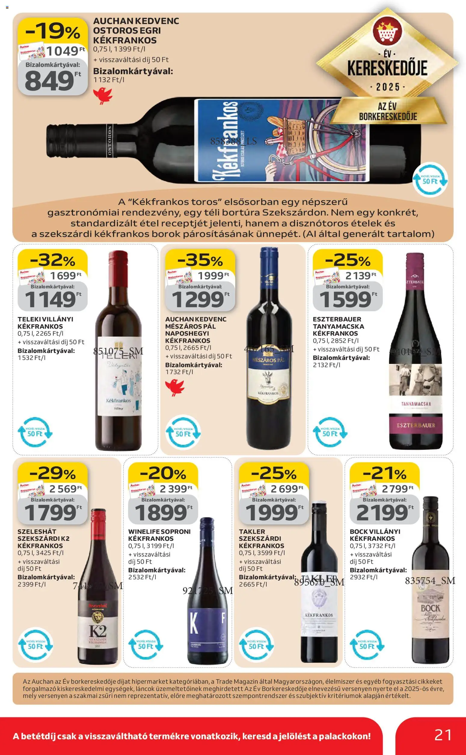 Auchan akciós ujság - amely érvényes a következő dátumtól: 05.02.2026 | Oldal: 21