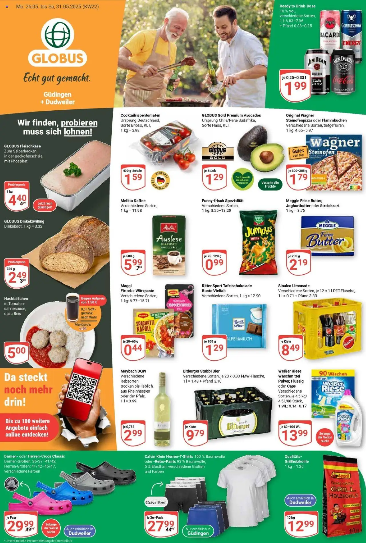 Globus prospekt Saarbrücken-Güdingen	 - gültig ab dem 25.05.2025 | Seite: 5 | Produkte: Melitta, Energy, Maggi fix, Meggle butter