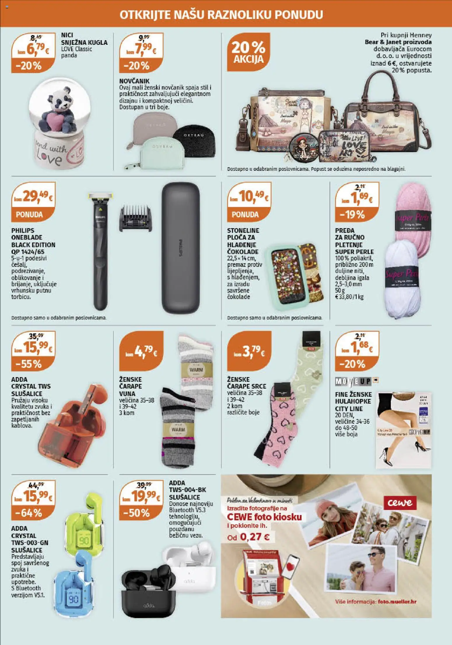 Müller katalog | vrijedi od 02.02.2026 | Stranica: 16 | Proizvodi: Čarape, Novčanik, Hulahopke, Slušalice