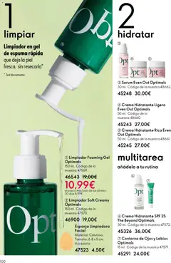 Vista previa Oriflame - Catálogo Campaña 1 válido desde el 31.12.2025 | Página: 100 | Productos: Esponja, Sérum, Crema, Crema hidratante