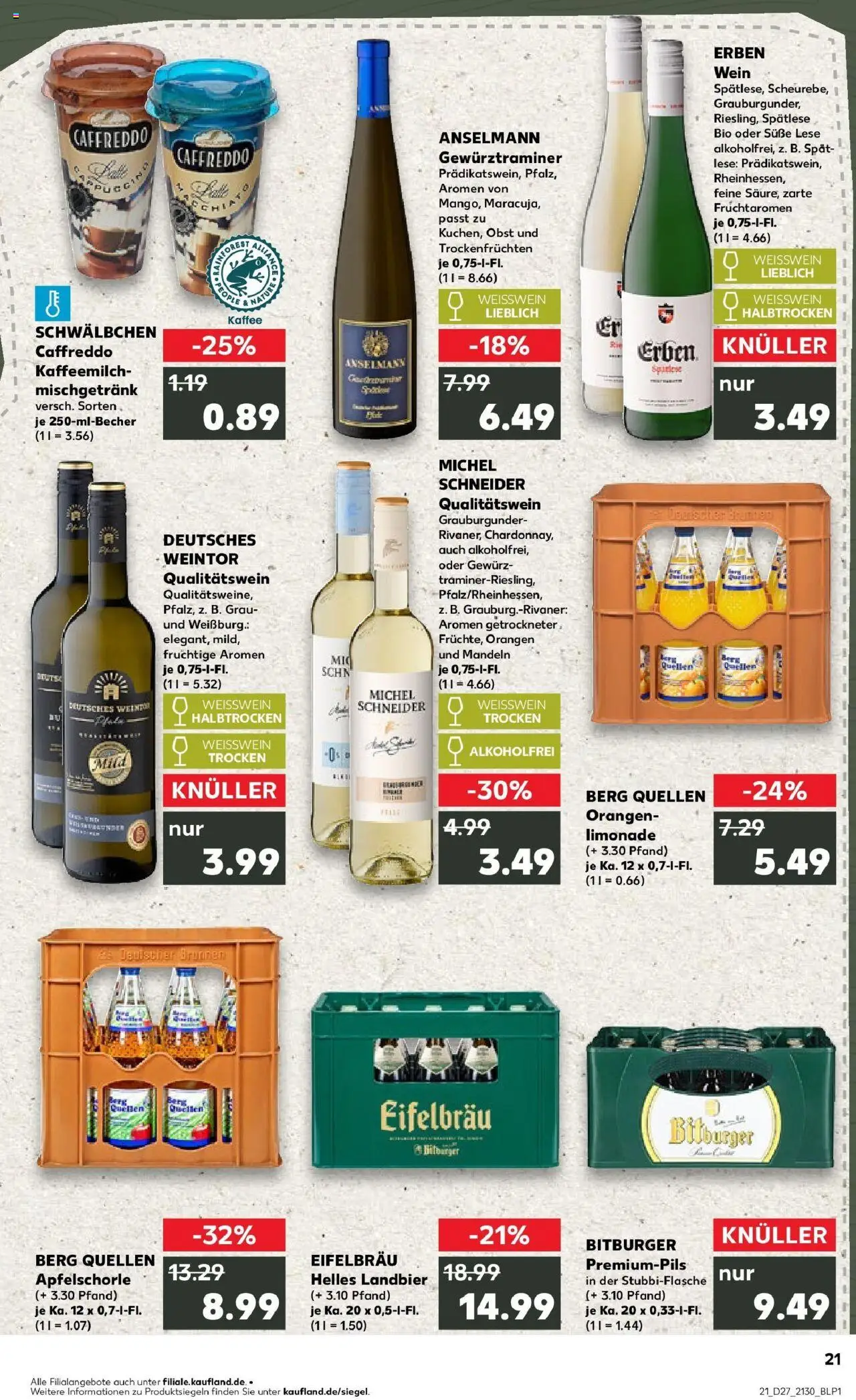 Kaufland prospekt Landau In Der Pfalz	 - gültig ab dem 06.07.2025 | Seite: 36 | Produkte: Weißwein trocken, Limonade, Mandeln, Apple