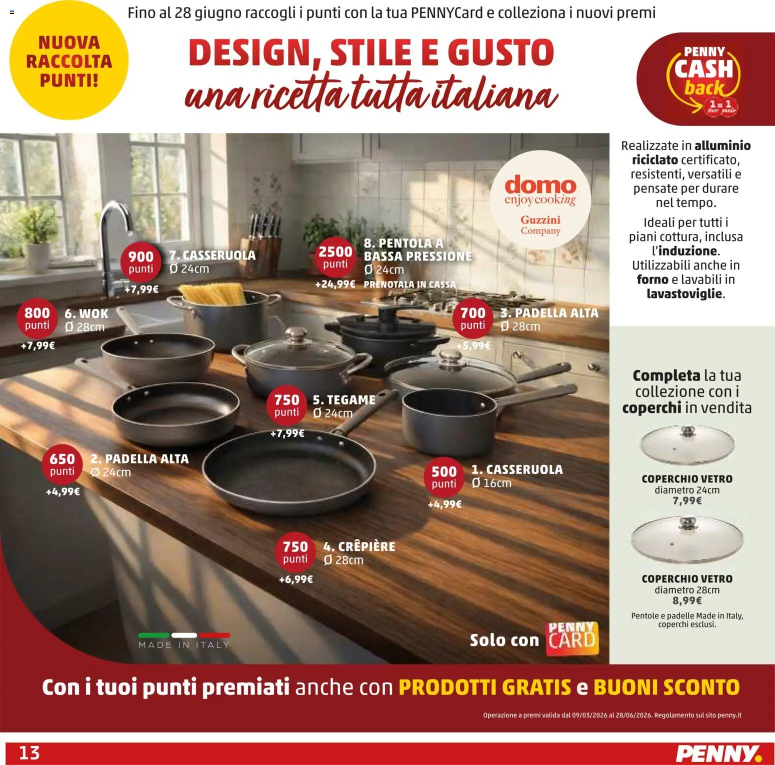 Volantino PENNY del 12.03.2026 | Pagina: 13 | Prodotti: Padella, Forno, Casseruola, Alluminio
