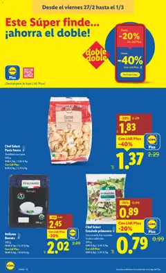 Vista previa Chef Select Ensalada primavera, Con escarola lisa, escarola rizada y radicchio. 200 g válido desde el 23.02.2026 | Página: 18 | Productos: Pasta, Ensalada