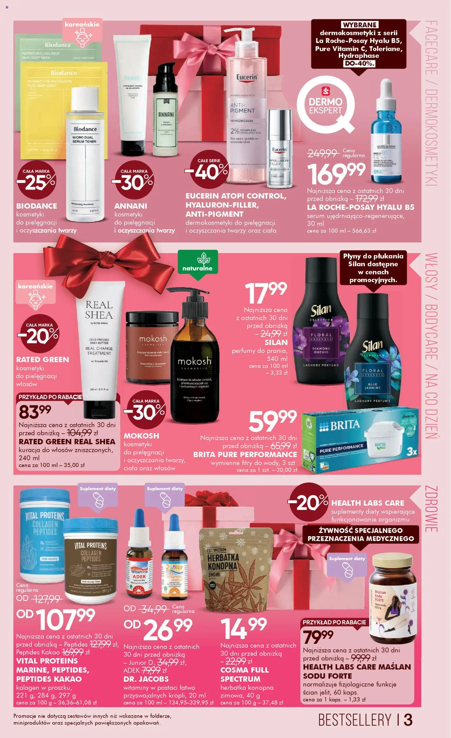 Super-pharm Gazetka od 01.12.2025 | Strona: 3 | Produkty: Kakao, Toner, Kosmetyki, Szampon