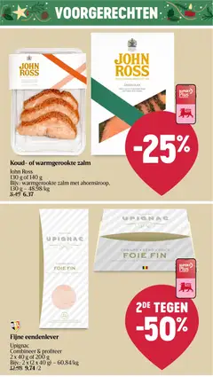 Koud- of warmgerookte zalm, 130 g of 140 g Bijv.: warmgerookte zalm met ahornsiroop - Voorbeeld van een folder van Delhaize, geldig van 11.12.2025 | Pagina: 17 | Producten: Zalm