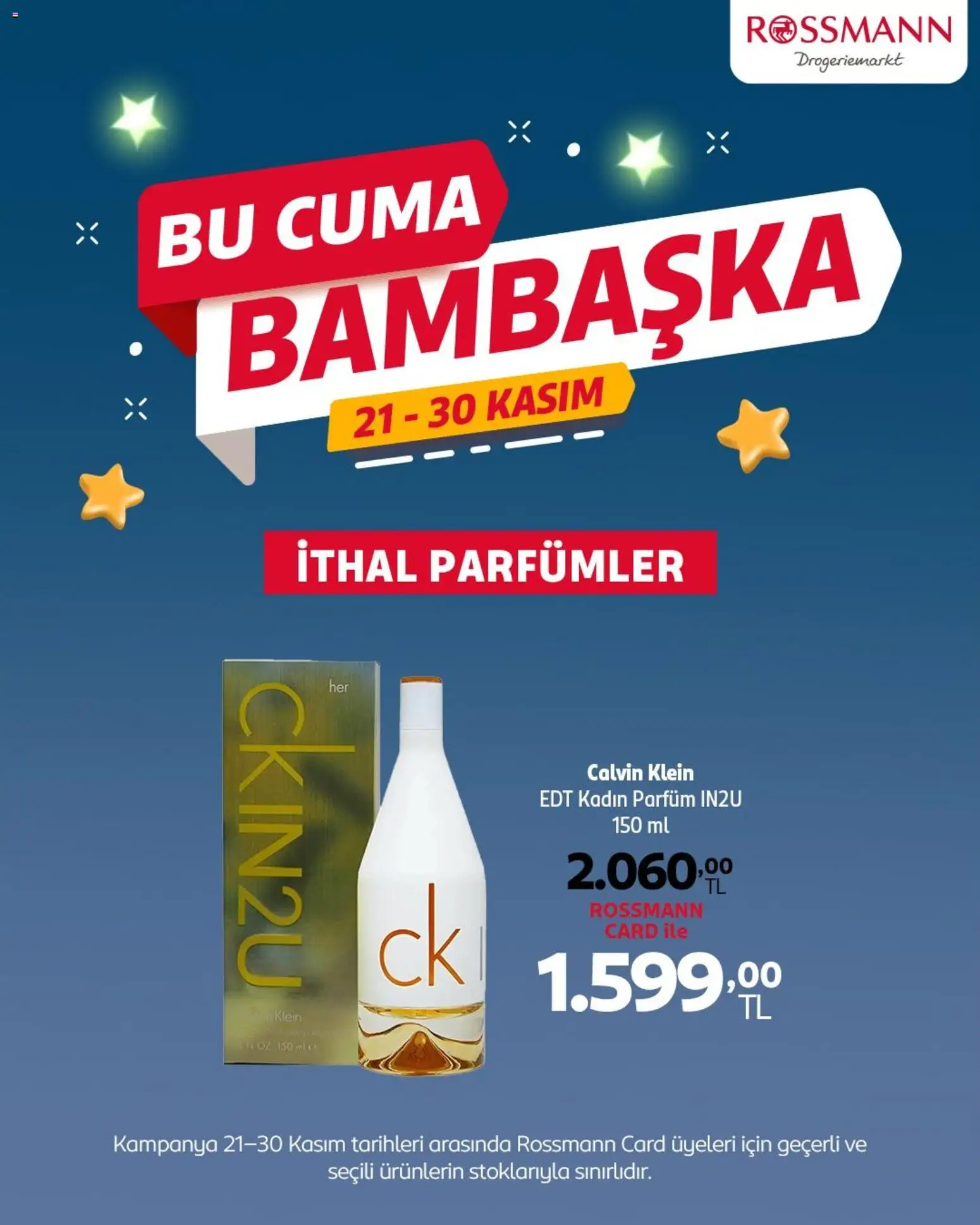Rossmann Black Friday - 21.11.2025 tarihinden itibaren geçerlidir | Sayfa: 9 | Ürünler: Parfüm