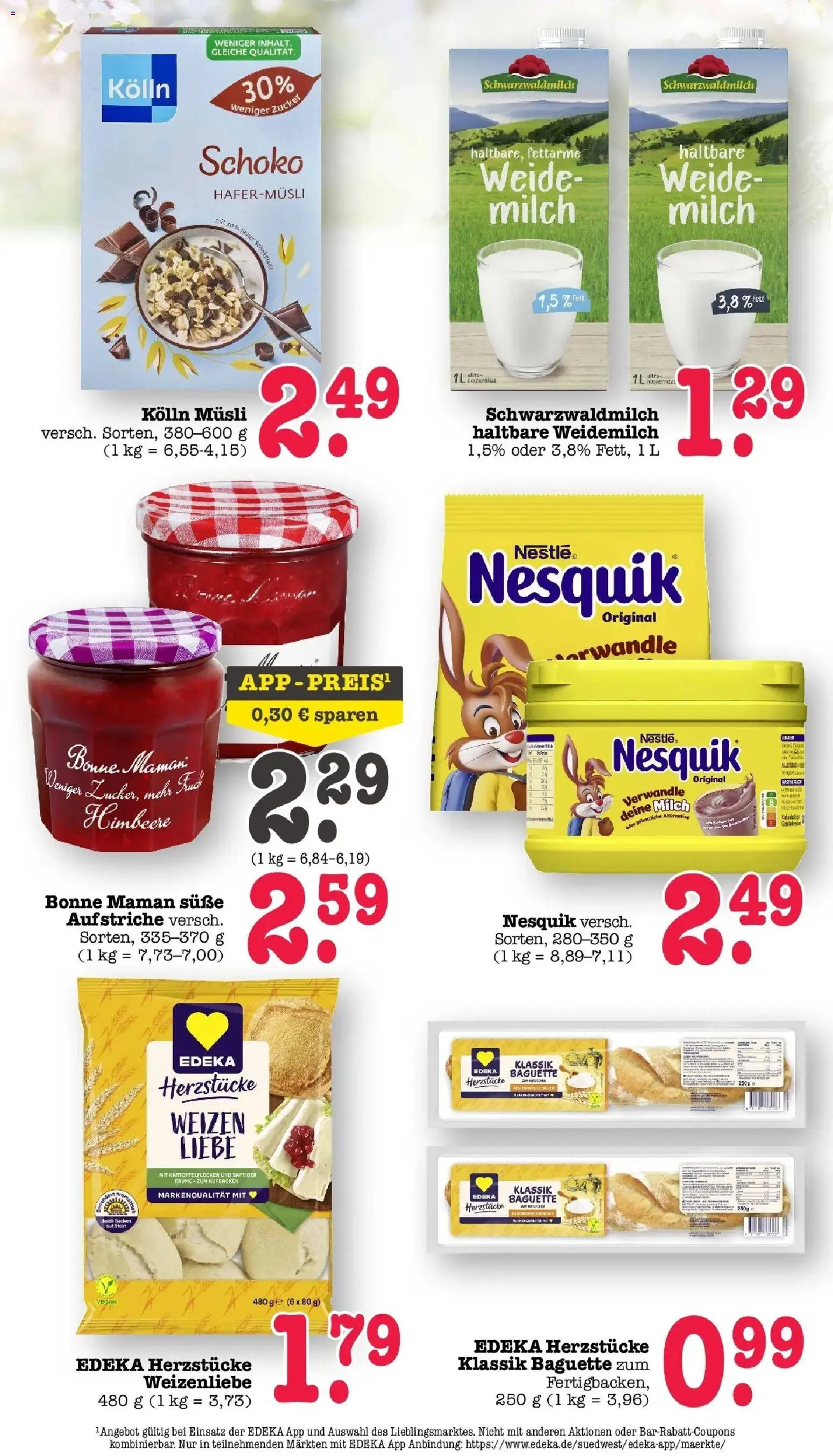 Edeka prospekt Offenbach	 – gültig ab 30.03.2026 | Seite: 53 | Produkte: Nesquik, Milch, Baguette, Zucker